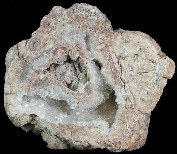Crystal Filled Dugway Geode (Polished Half) #67494
